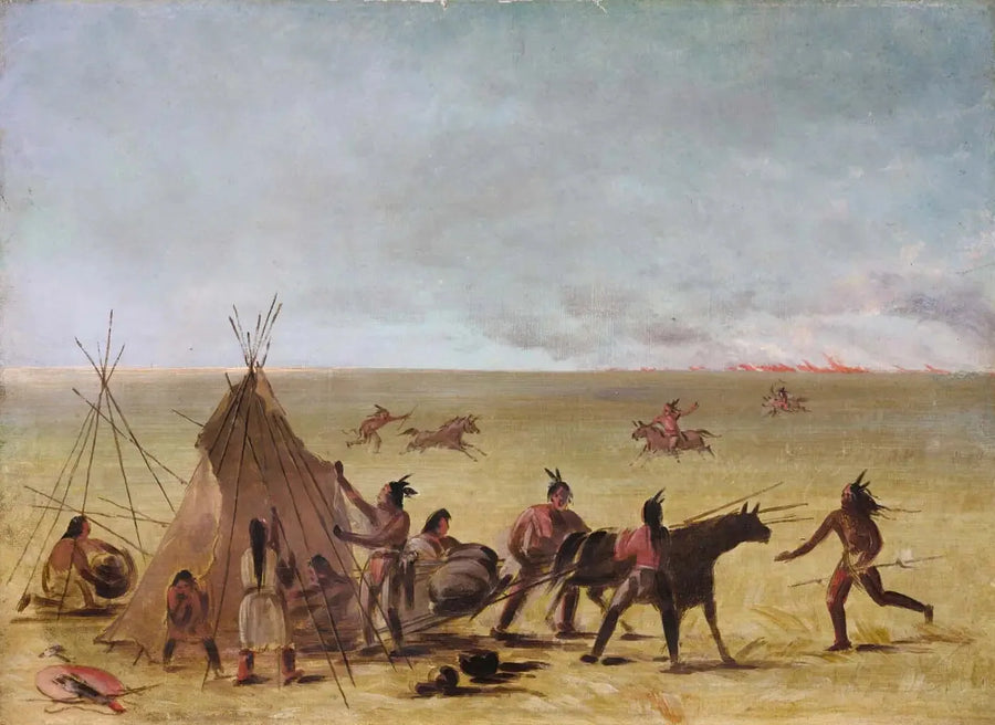 インドの家族が草原の火災の接近に驚く - ジョージ・キャトリン

Source:
Une famille indienne alarmée par l'approche d'un incendie dans les prairies - George Catlin