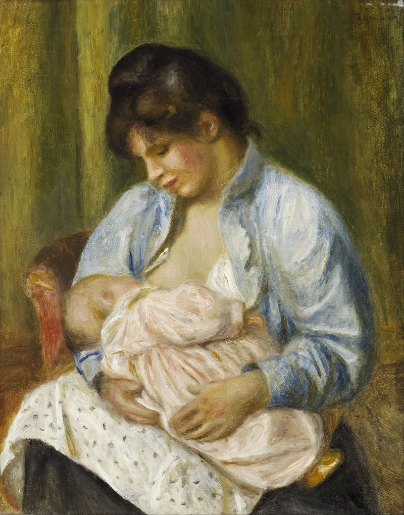 子供に授乳している女性 - ピエール＝オーギュスト・ルノワール