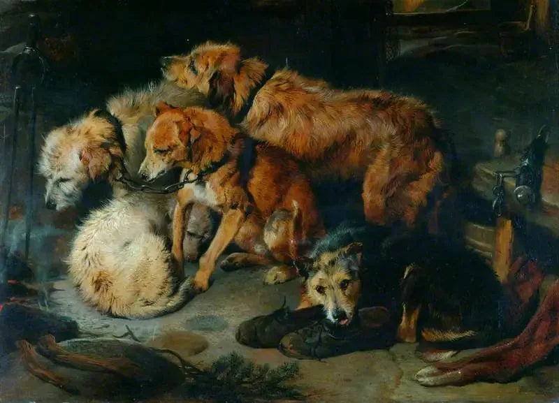 焚き火のそばの祭典 - エドウィン・ヘンリー・ランシー

Source:
Une fête au coin du feu - Edwin Henry Landseer