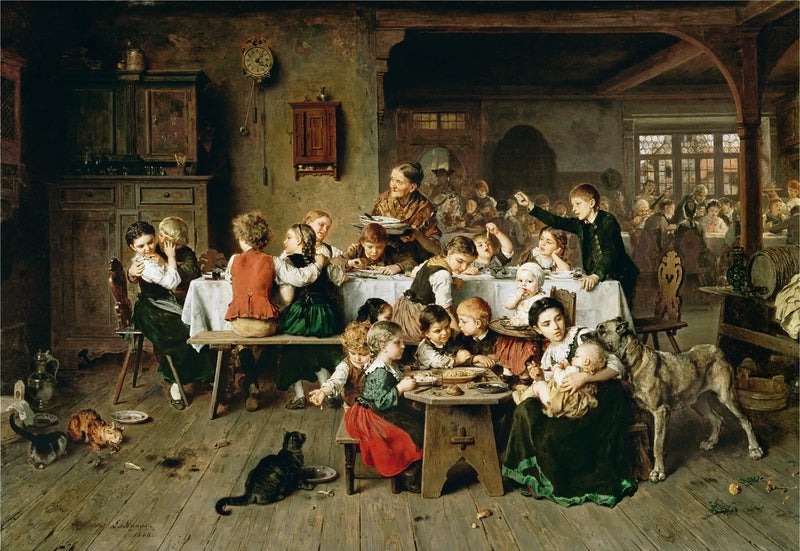 子供のパーティー（子供たちのテーブル） - ルートヴィヒ・クナウス

Source:
Une fête d'enfants (la table des enfants) - Ludwig Knaus