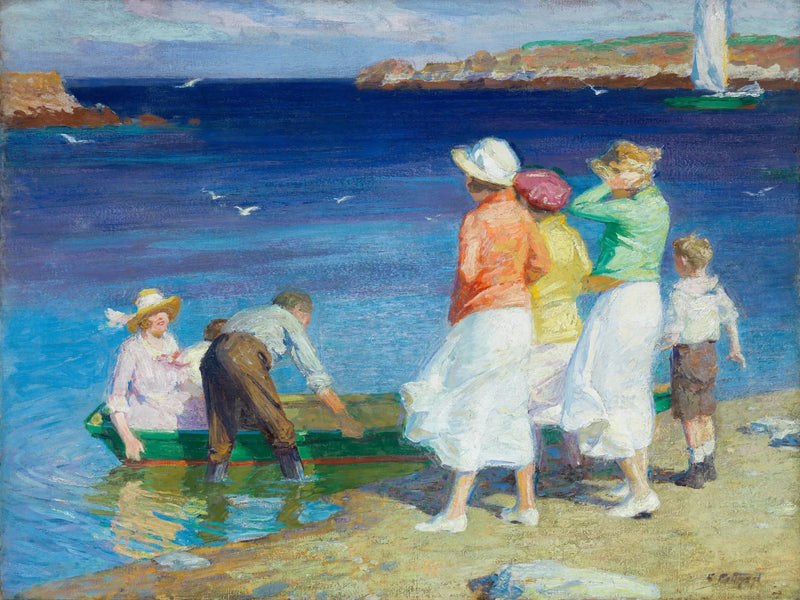 帆船の祭典（セーリングに出かける） - エドワード・ヘンリー・ポットハスト

Source:
Une fête de voile (Partir en voilier) - Edward Henry Potthast