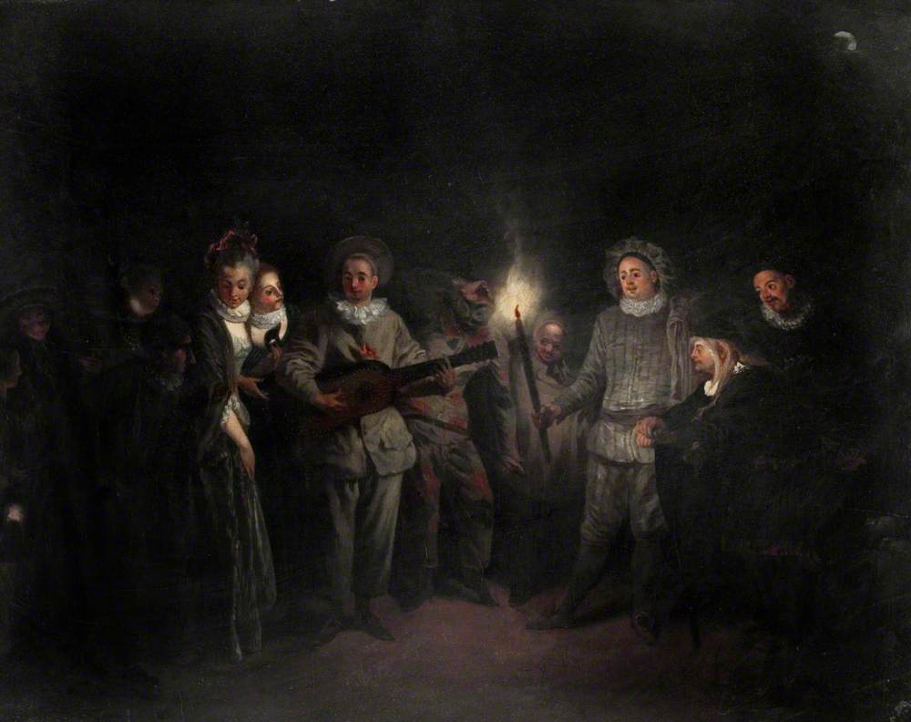 Une fête musicale (L’amour au théâtre italien) - Antoine Watteau - Alpha Reproduction