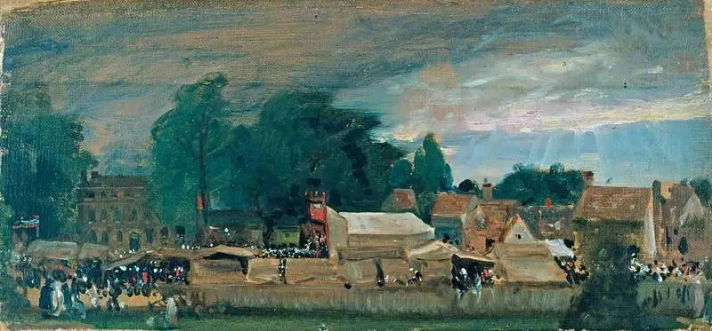 村の祭典（おそらくイーストバーグルト） - ジョン・コンスタブル

Source:
Une foire de village (probablement à East Bergholt) - John Constable
