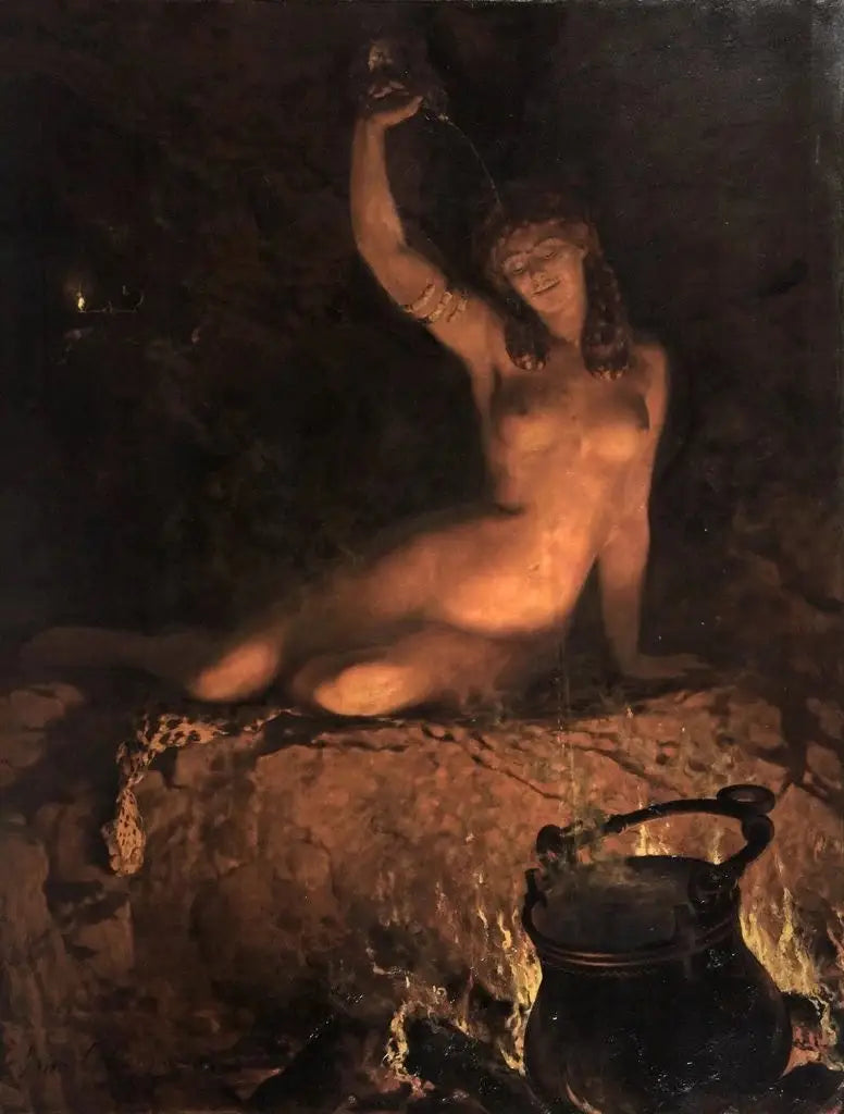 Une incantation - John Collier image 1 reproduction réalisée par Alpha Reproduction