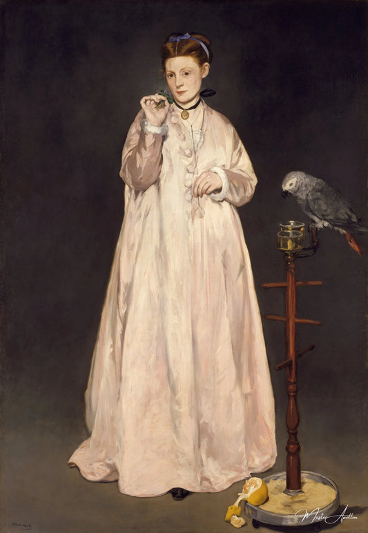 Une jeune femme en 1866 - Edouard Manet - Reproductions de tableaux et peintures haut de gamme