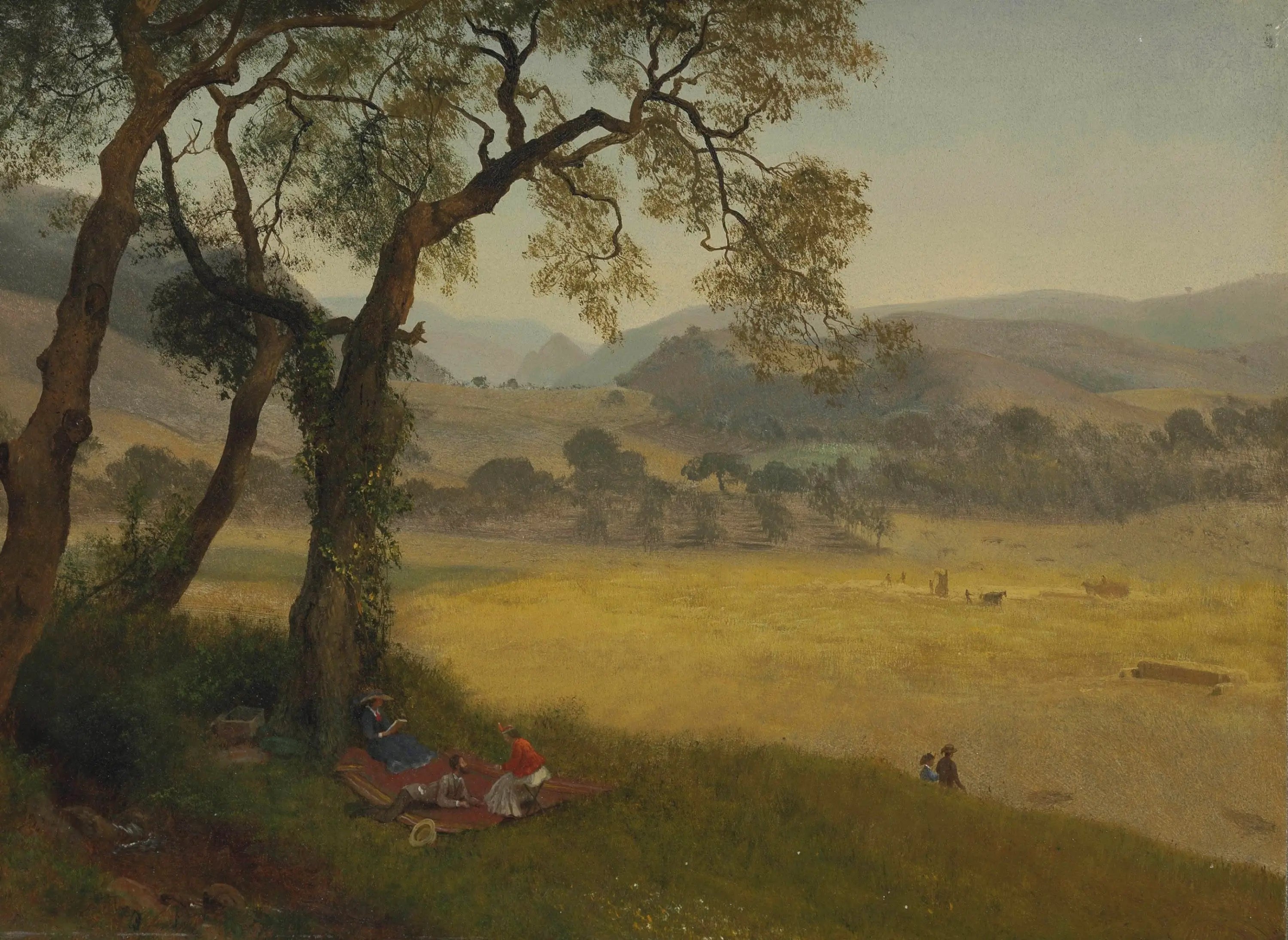 Une journée d’été dorée près d’Oakland - Albert Bierstadt - Alpha Reproduction