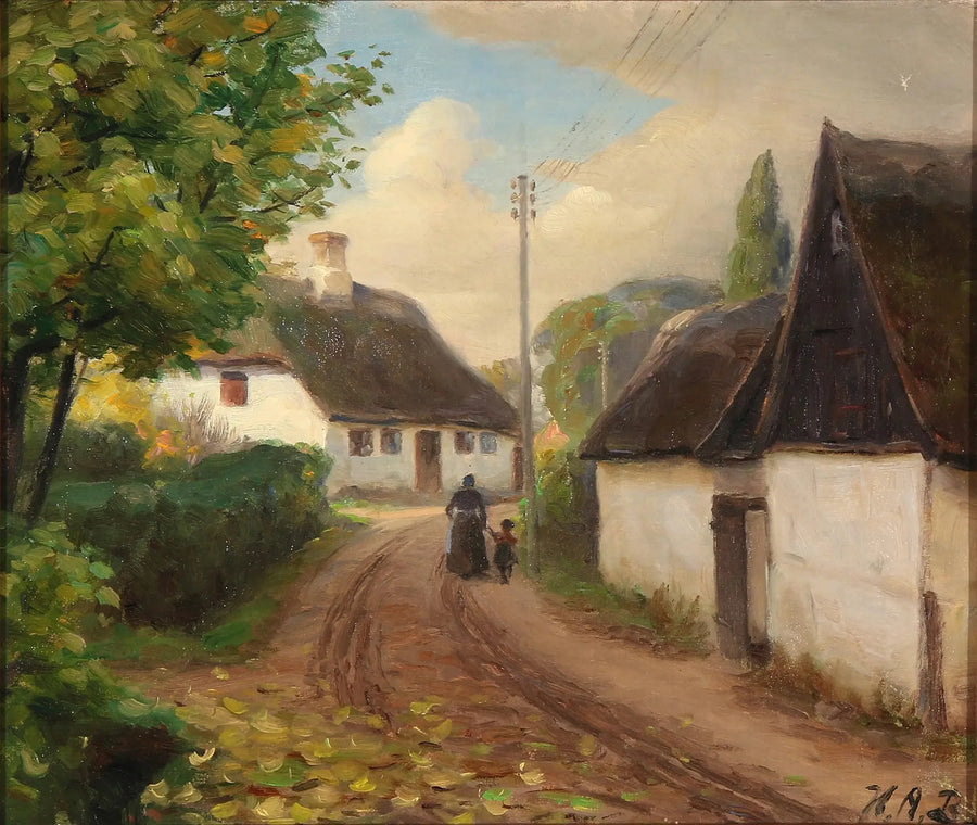 村の道を歩く女性と子供が手をつないでいる風景 - H. A. Brendekilde

Source:
Une route de village avec une femme et un enfant marchant main dans la main - H. A. Brendekilde