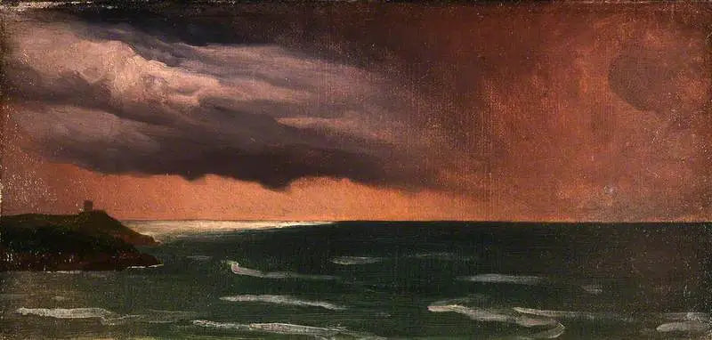海岸の風景、アイルランド：嵐の効果 - フレデリック・レイトン

Source:
Une scène côtière, Irlande : effet de tempête - Frederic Leighton