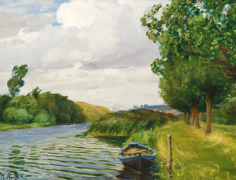 オーデンセの川の景色と船 - H. A. Brendekilde

Source:
Une vue de la rivière à Odense, avec un bateau. - H. A. Brendekilde