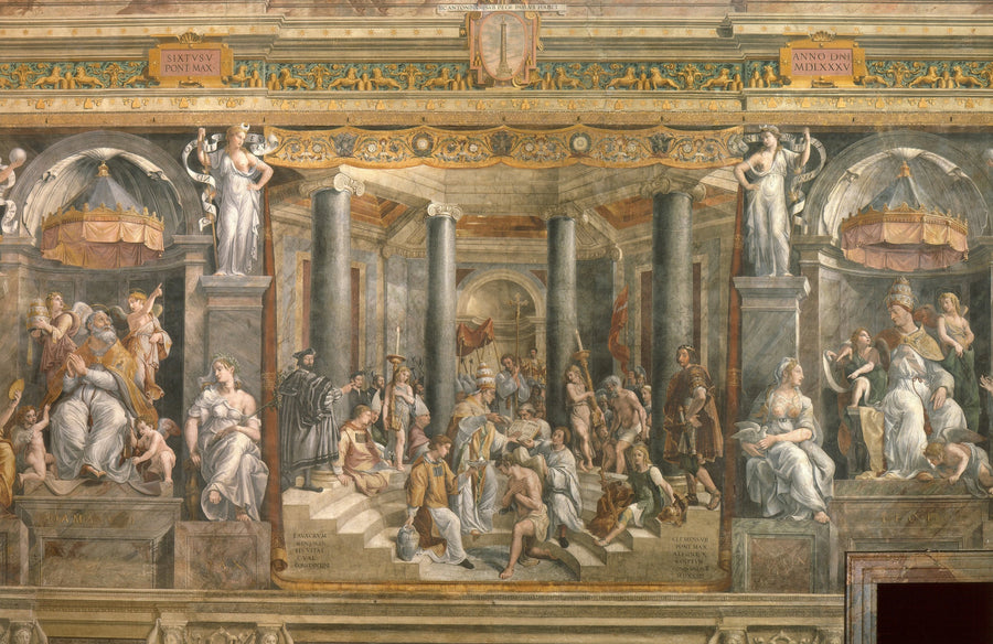 Le Baptême de Constantin - Raphaël Sanzio