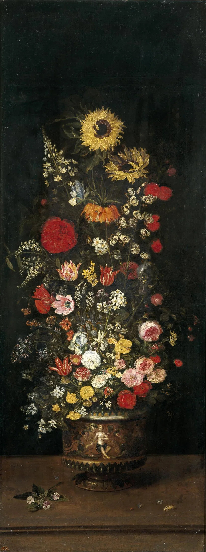 Vase de fleurs - Jan Brueghel l'Ancien image 1 reproduction artisanale de tableau