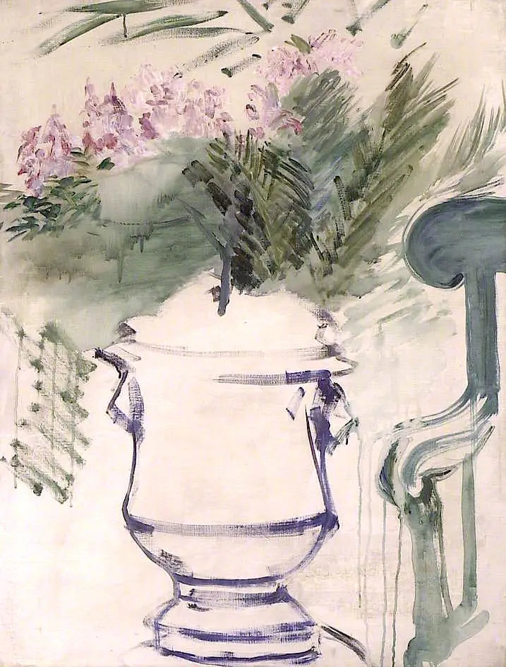 庭の花瓶 - エドゥアール・マネ