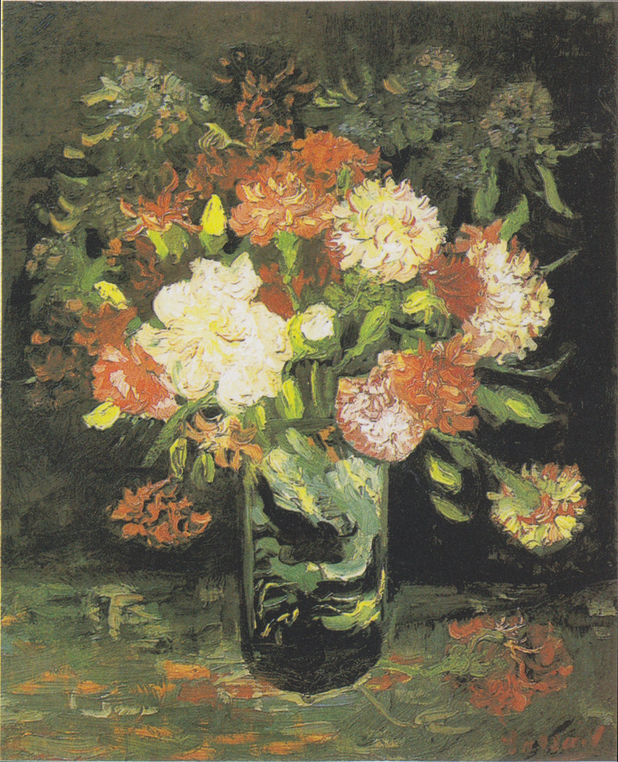カーネーションの花瓶 - Vincent van Gogh