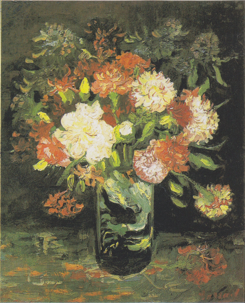 カーネーションの花瓶 - Vincent van Gogh