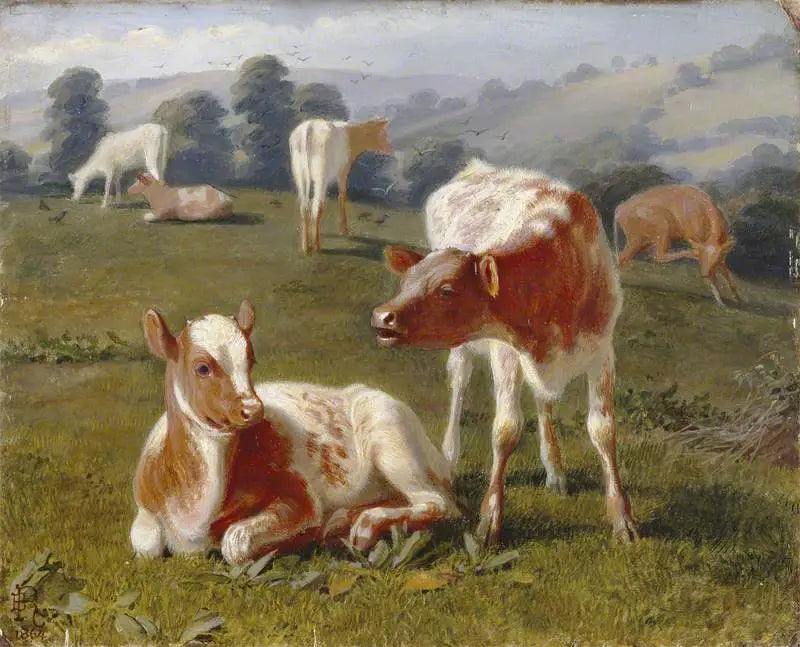 牧草地の牛 - ブリトン・リヴィエール

Source:
Veaux dans un pré - Briton Rivière