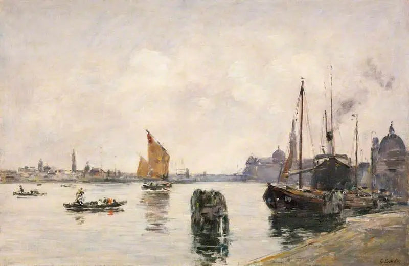 Venise - Eugène Boudin image 1 tableau peint à l’huile sur toile