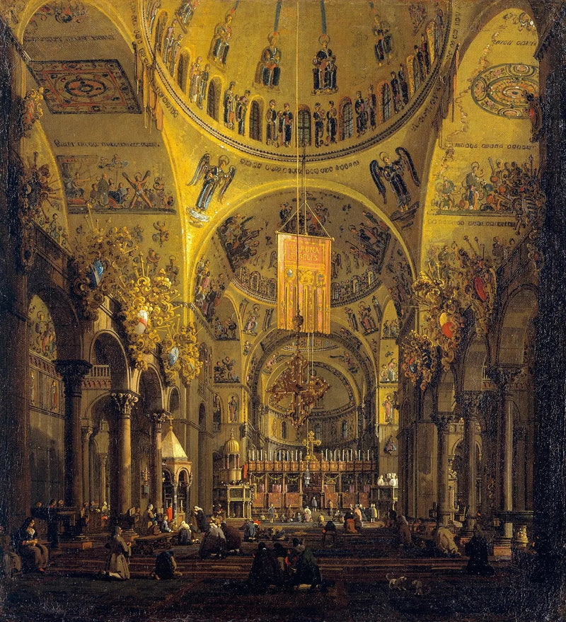 ヴェネツィア：サンマルコの昼間の内部 - カナレット

Source:
Venise : l'intérieur de San Marco le jour - Canaletto