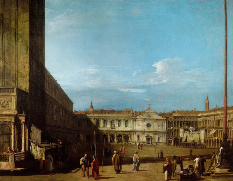 ヴェネツィア：サン・マルコ広場からサン・ジェミニアーノへ - カナレット

Source:
Venise : la place Saint-Marc vers San Geminiano - Canaletto