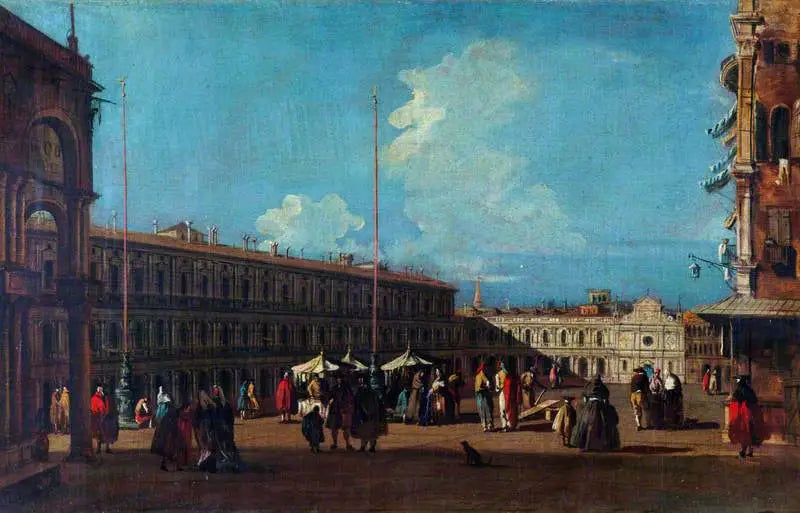 ヴェネツィア：サンマルコ広場の西向きの眺め - カナレット

Source:
Venise : la place Saint-Marc vue vers l'ouest - Canaletto
