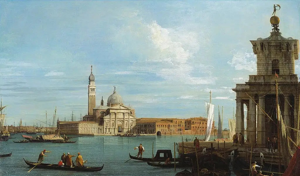Venise: la pointe de la Douane et San Giorgio Maggiore - Canaletto - Alpha Reproduction
