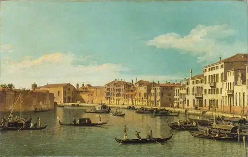 ヴェネツィア：サンタ キアラ運河 - カナレット

Source:
Venise : le canal de Santa Chiara - Canaletto