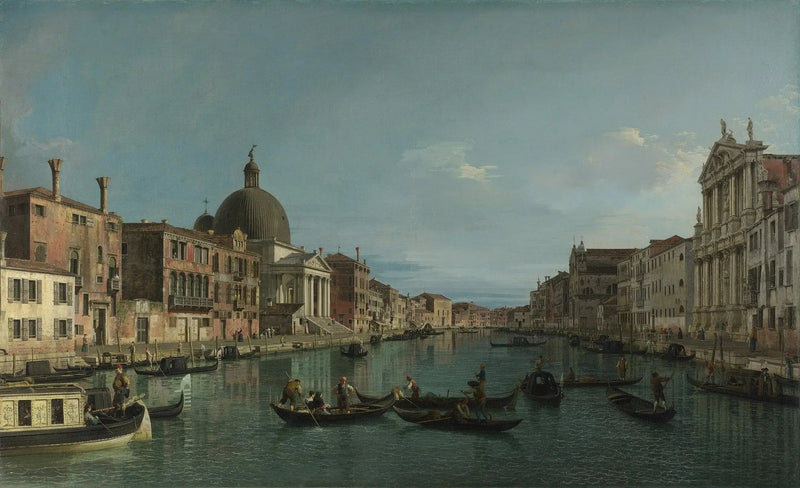 ヴェネツィア：サン・シメオーネ・ピッコロとグランド・カナル - カナレット

Source:
Venise : le Grand Canal avec San Simeone Piccolo - Canaletto