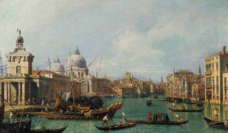 ヴェネツィア：サルーテ運河からカリタへ - カナレット

Source:
Venise : le Grand Canal de la Salute vers la Carità - Canaletto