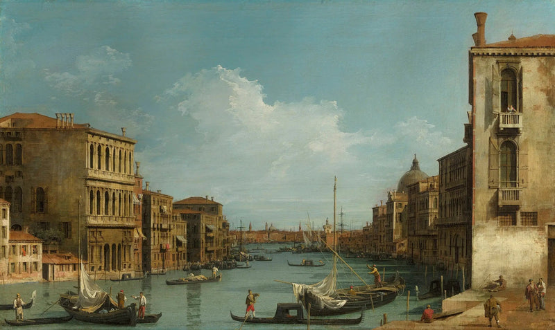 ヴェネツィア：サン・ヴィオ広場からバチーノへ向かうグランド・カナル - カナレット

Source:
Venise : le Grand Canal du campo San Vio vers le bacino - Canaletto