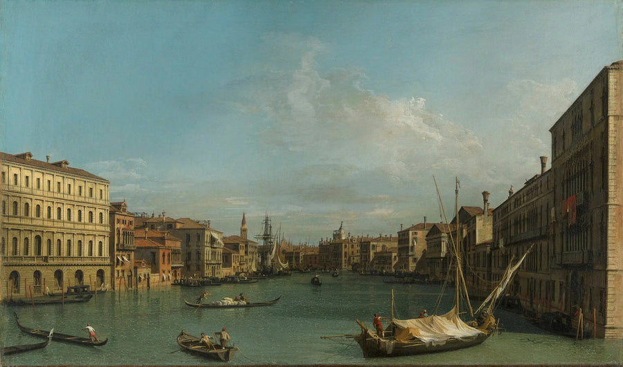 ヴェネツィア：フォスカリ宮殿のグランド・カナルからカリタへ - カナレット

Source:
Venise : le Grand Canal du palais Foscari vers la Carità - Canaletto