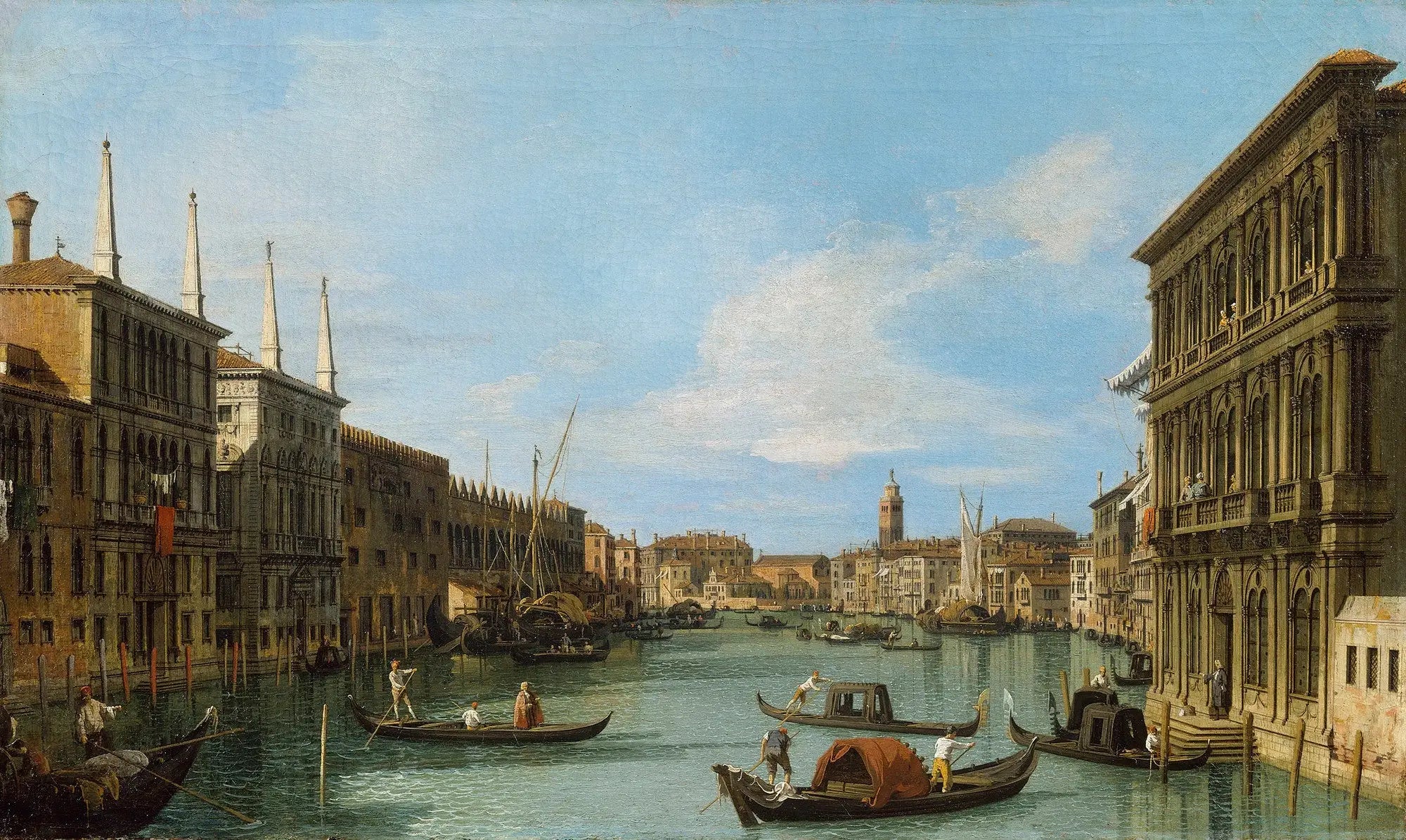 Venise: le Grand Canal du palais Vendramin-Calergi vers San Geremia - Canaletto - Alpha Reproduction