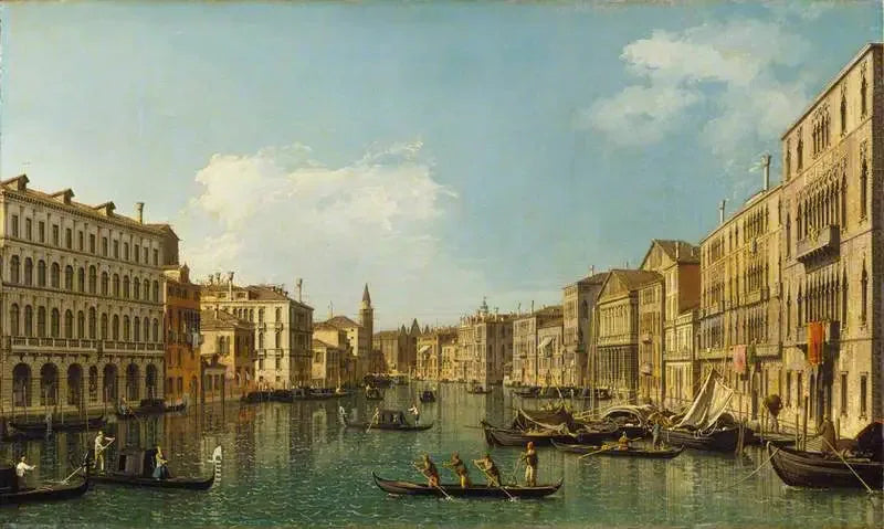 ヴェネツィア：フォスカリ宮殿の大運河とカリタ通り - カナレット

Source:
Venise : le Grand Canal du Palazzo Foscari à la Carità - Canaletto