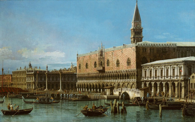 ヴェネツィア：兵廠とドージェ宮殿のあるモール - カナレット

Source:
Venise : le Môle avec les prisons et le palais du Doge - Canaletto