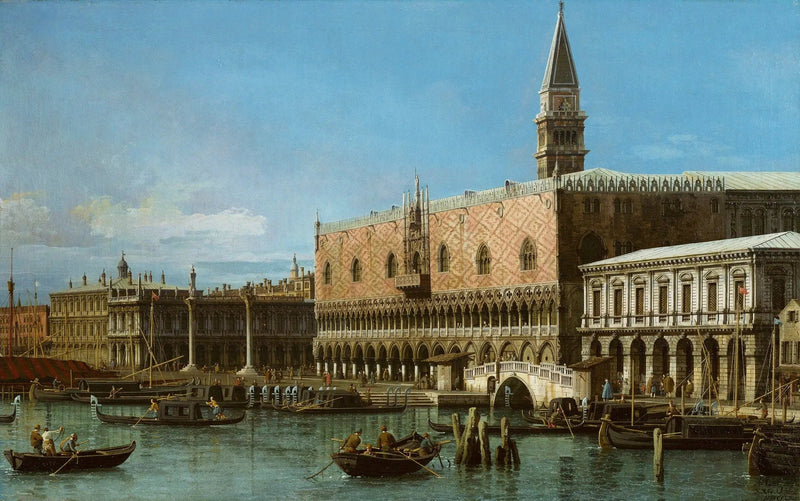 ヴェネツィア：兵廠とドージェ宮殿のあるモール - カナレット

Source:
Venise : le Môle avec les prisons et le palais du Doge - Canaletto