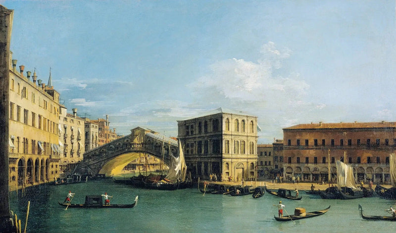 ヴェネツィア：リアルト橋から北へ - カナレット

Source:
Venise : le pont du Rialto vers le Nord - Canaletto