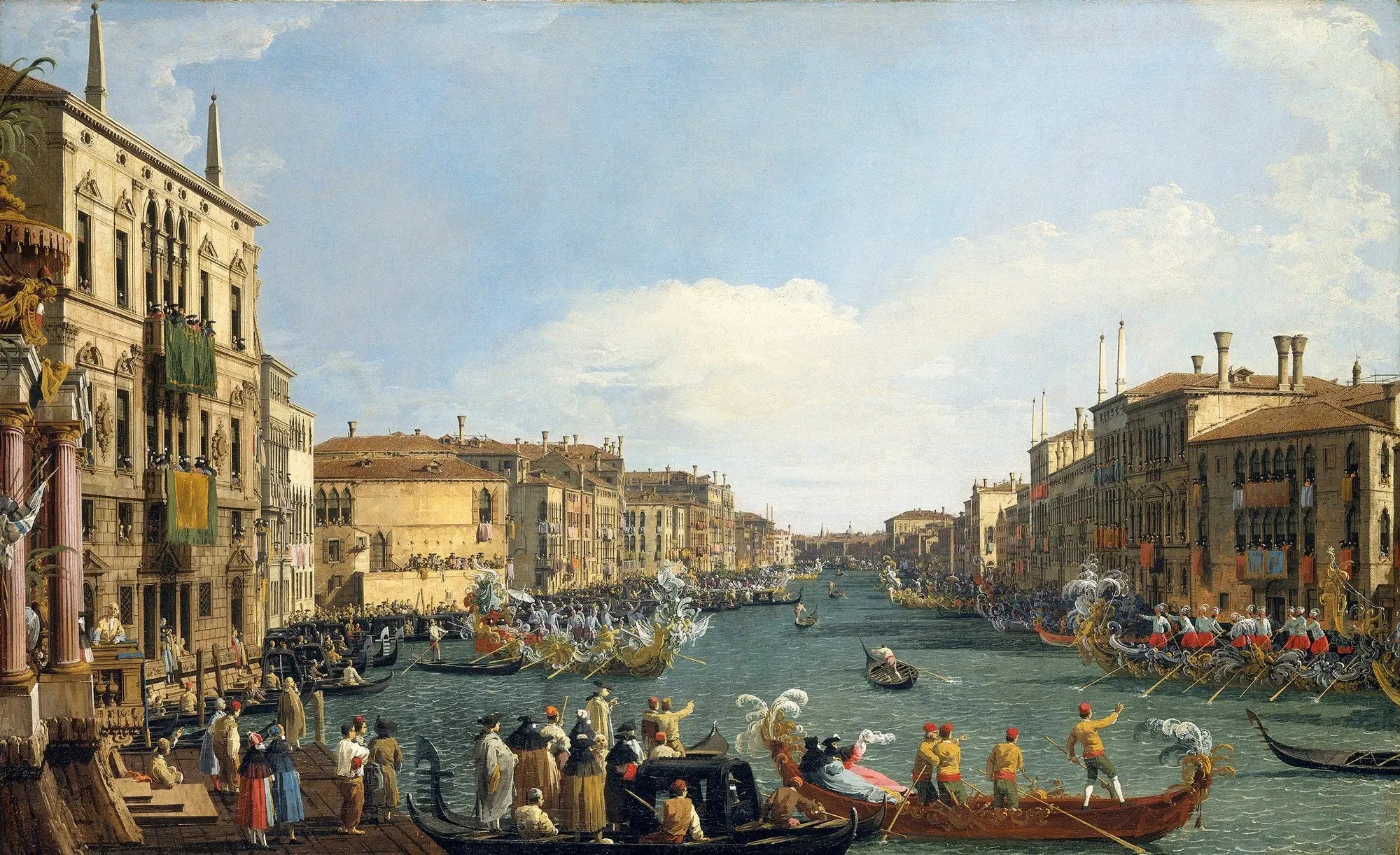 Venise: Régate sur le Grand Canal - Canaletto - Alpha Reproduction