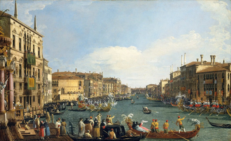 ヴェネツィア：大運河のレガッタ - カナレット

Source:
Venise : Régate sur le Grand Canal - Canaletto