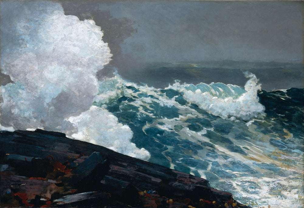 Vent de nord-est - Winslow Homer image 1 copie de tableau peinte à la main