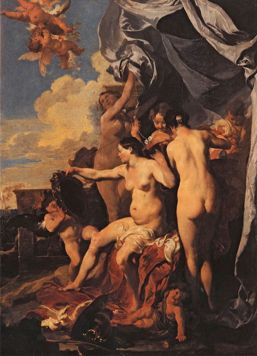 Vénus à ses toilettes - Johann Liss image 1 reproduction de peinture à l’huile