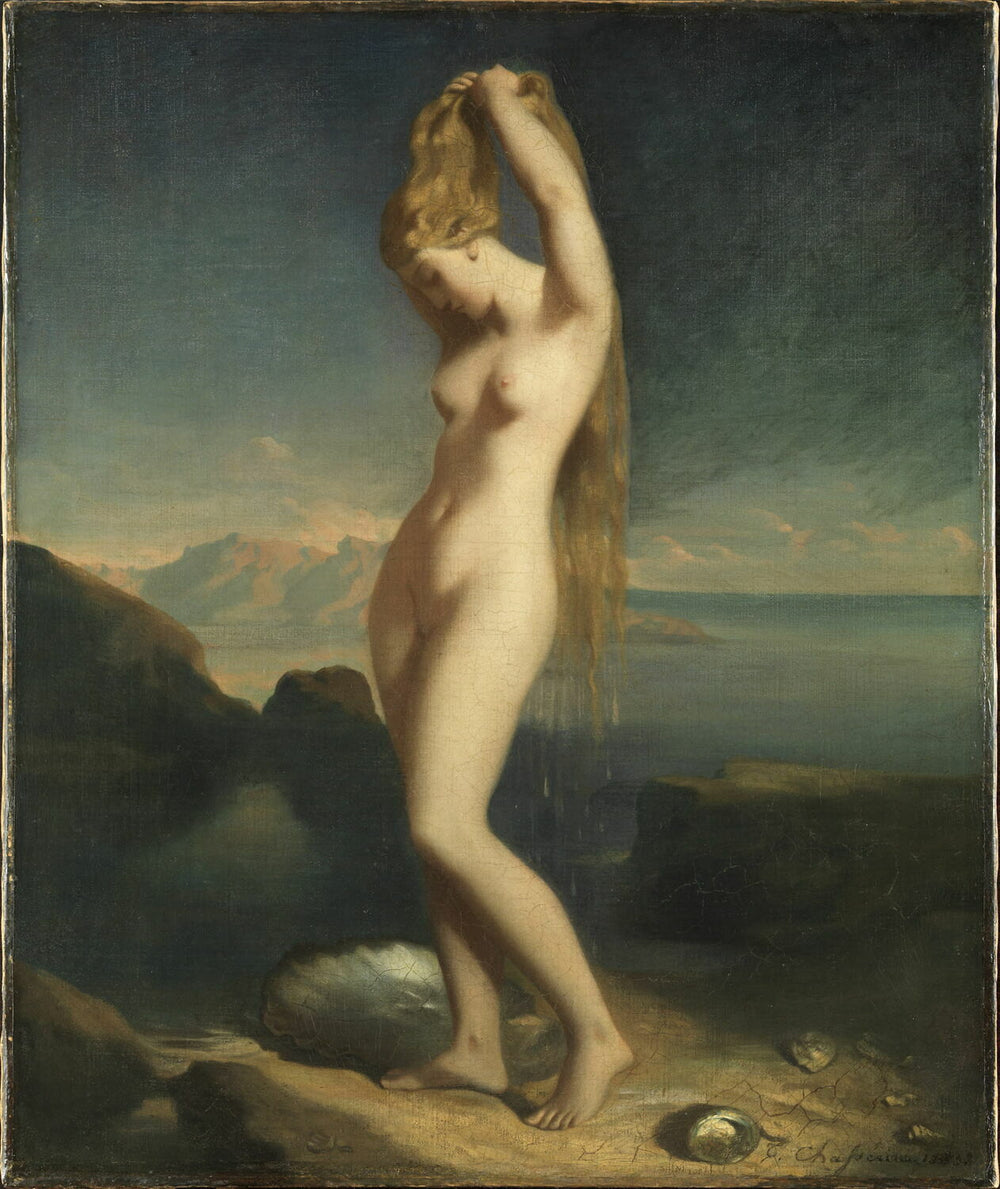 Vénus Anadyomène - Théodore Chassériau image 1 copie de tableau peinte à la main