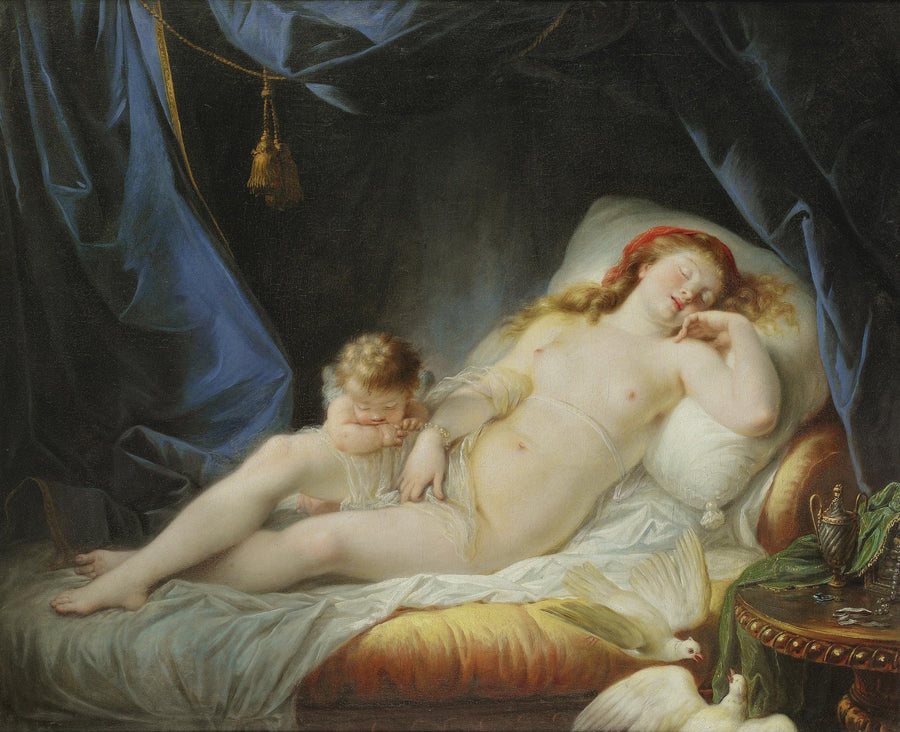 Vénus endormie - Jean-Baptiste Regnault image 1 reproduction d’œuvre d’art à l’huile