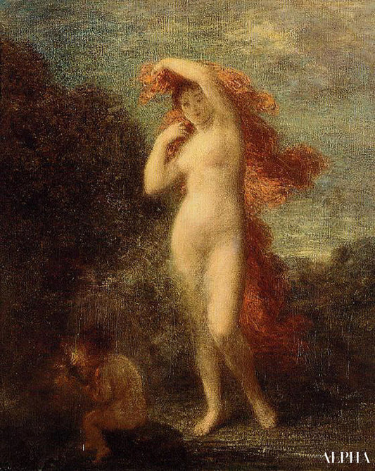 Vénus et Cupidon - Henri Fantin-Latour - Reproductions de tableaux et peintures haut de gamme