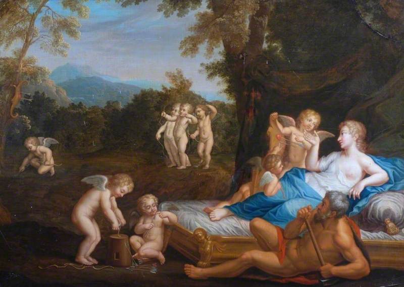 Vénus et Vulcain - Francesco Albani image 1 copie de tableau peinte à la main