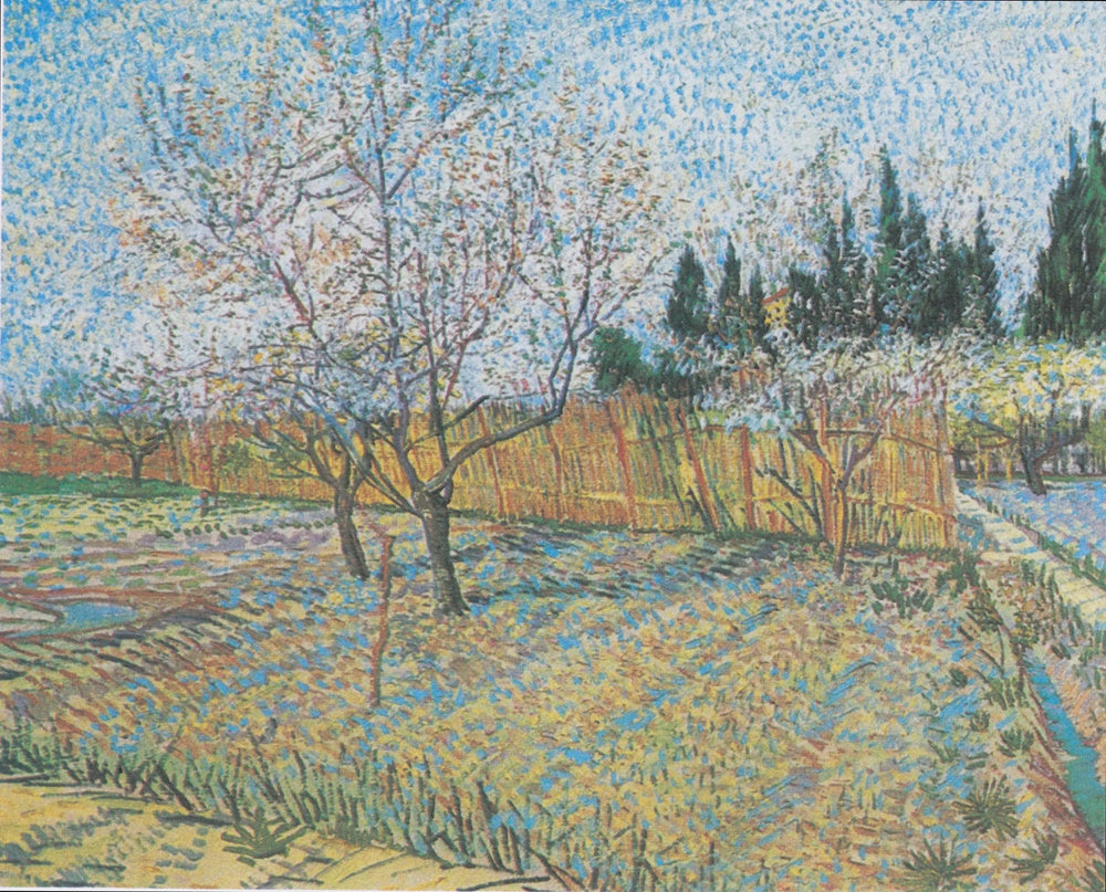 Verger avec cyprès - Vincent van Gogh image 1 copie de tableau peinte à la main