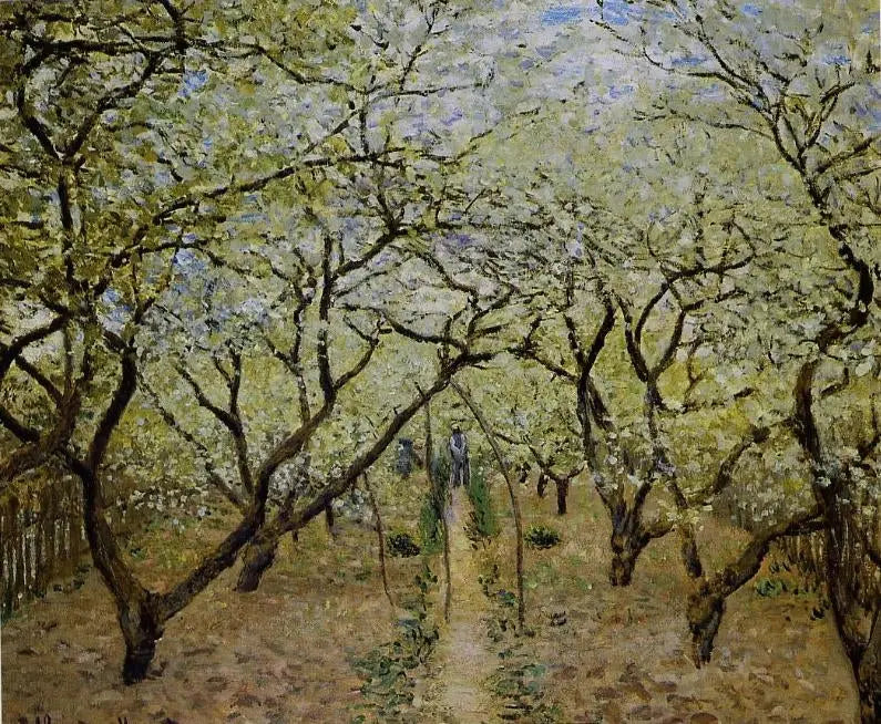 Verger en fleurs - Claude Monet image 1 reproduction artisanale de tableau