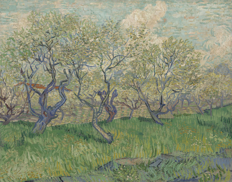 花咲く果樹園 - Vincent van Gogh