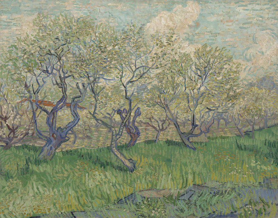 花咲く果樹園 - Vincent van Gogh