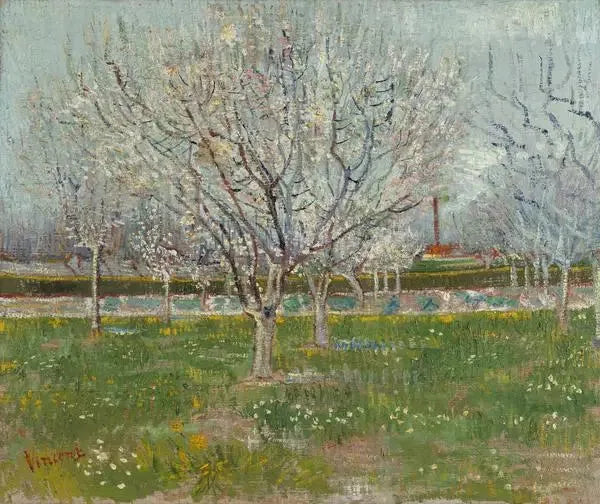 花咲く果樹園 - Vincent van Gogh
