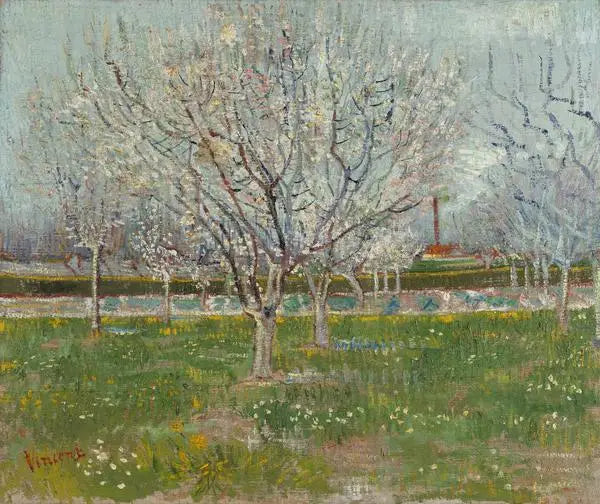 花咲く果樹園 - Vincent van Gogh