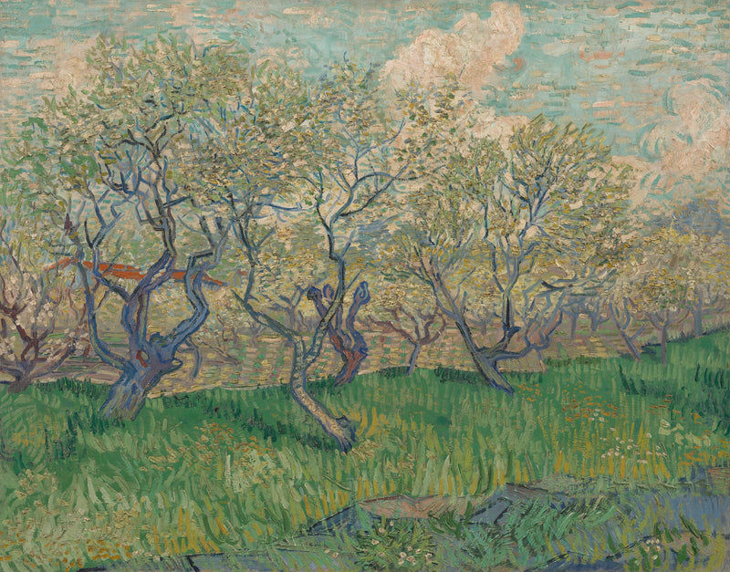 花咲く果樹園 - Vincent van Gogh