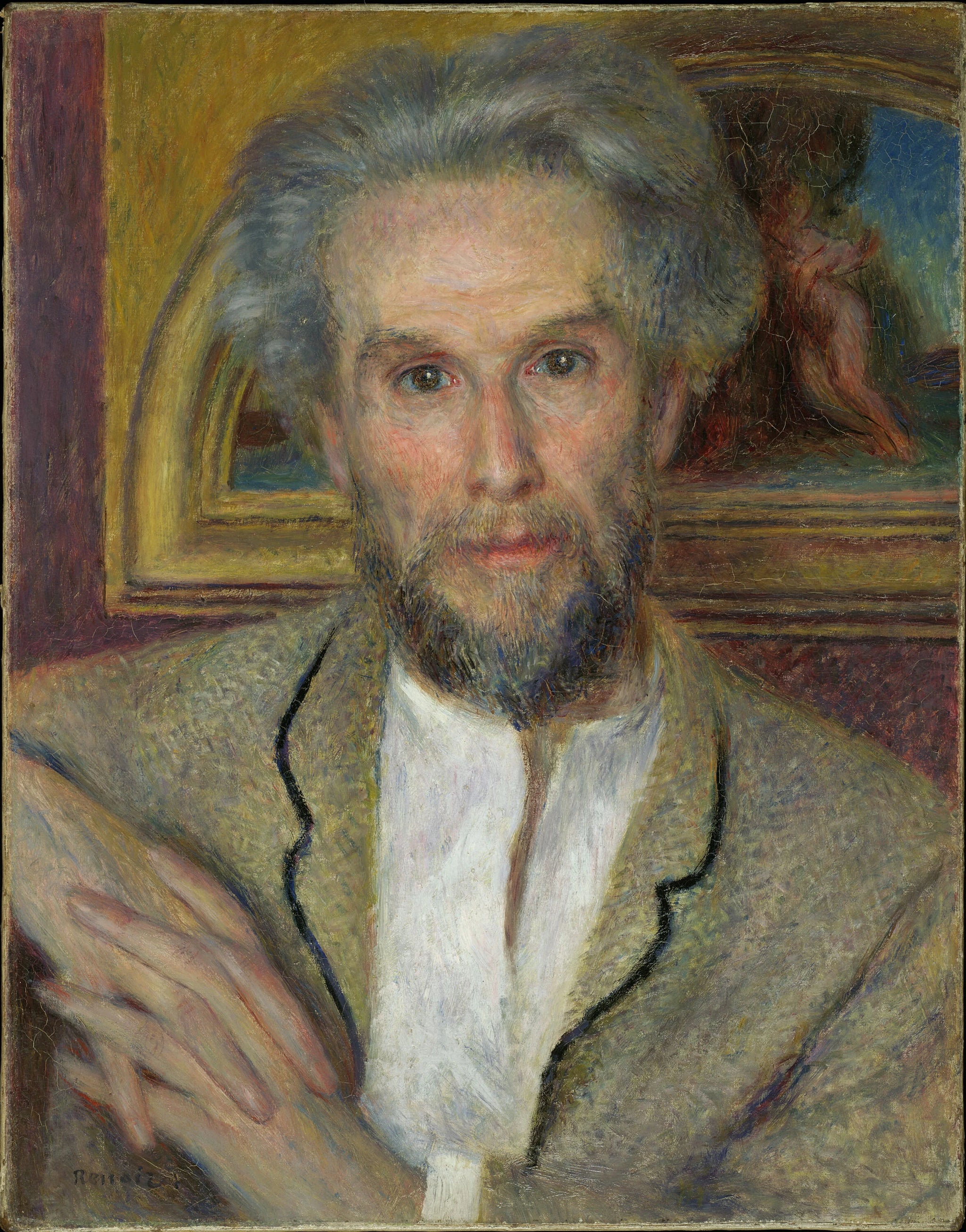 Portrait de Victor Chocquet peint par Pierre-Auguste Renoir vers 1875, Harvard Art Museums 1943.274